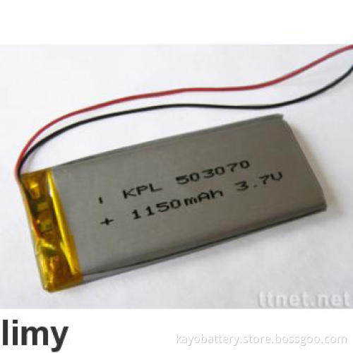rechargeable Lithium Batteries KPL053070